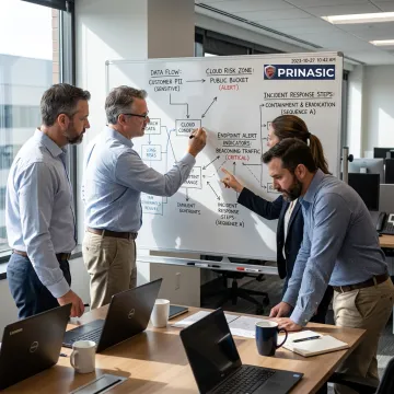 DLP consulting team mapping sensitive data risks