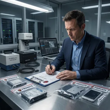 Forensic examiner preparing litigation evidence