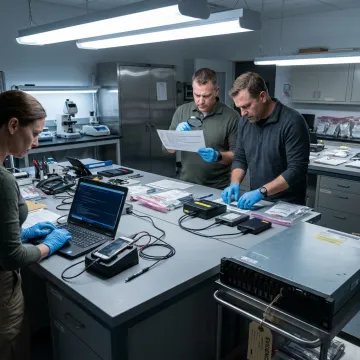Forensic investigation process and evidence review
