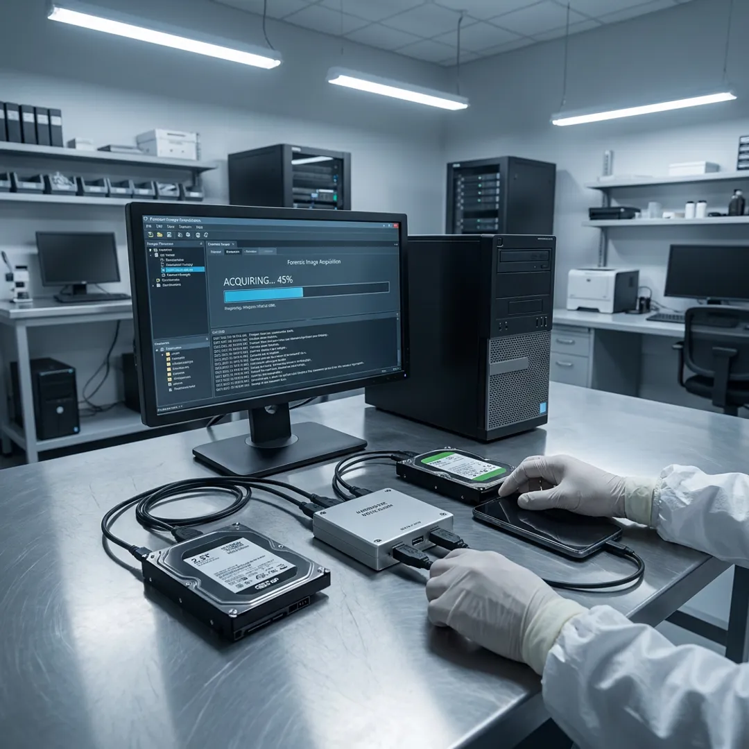 Forensic data recovery imaging process