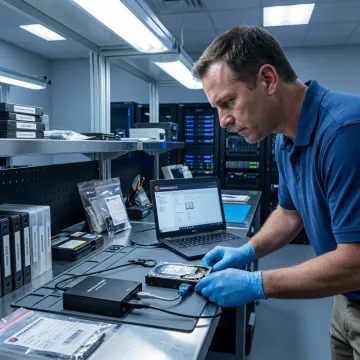 Forensic deleted file recovery in a secure lab