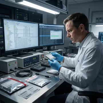 SSD data recovery lab workstation