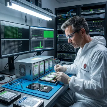 RAID data recovery lab workstation