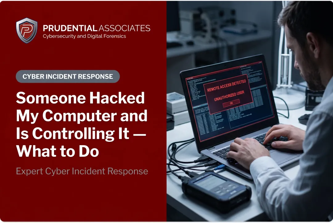 Someone Hacked My Computer and Is Controlling It — What to Do