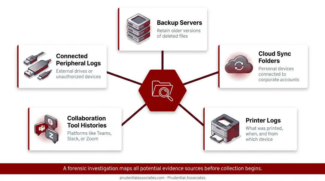 Five non-obvious digital evidence sources HR teams overlook in workplace investigations