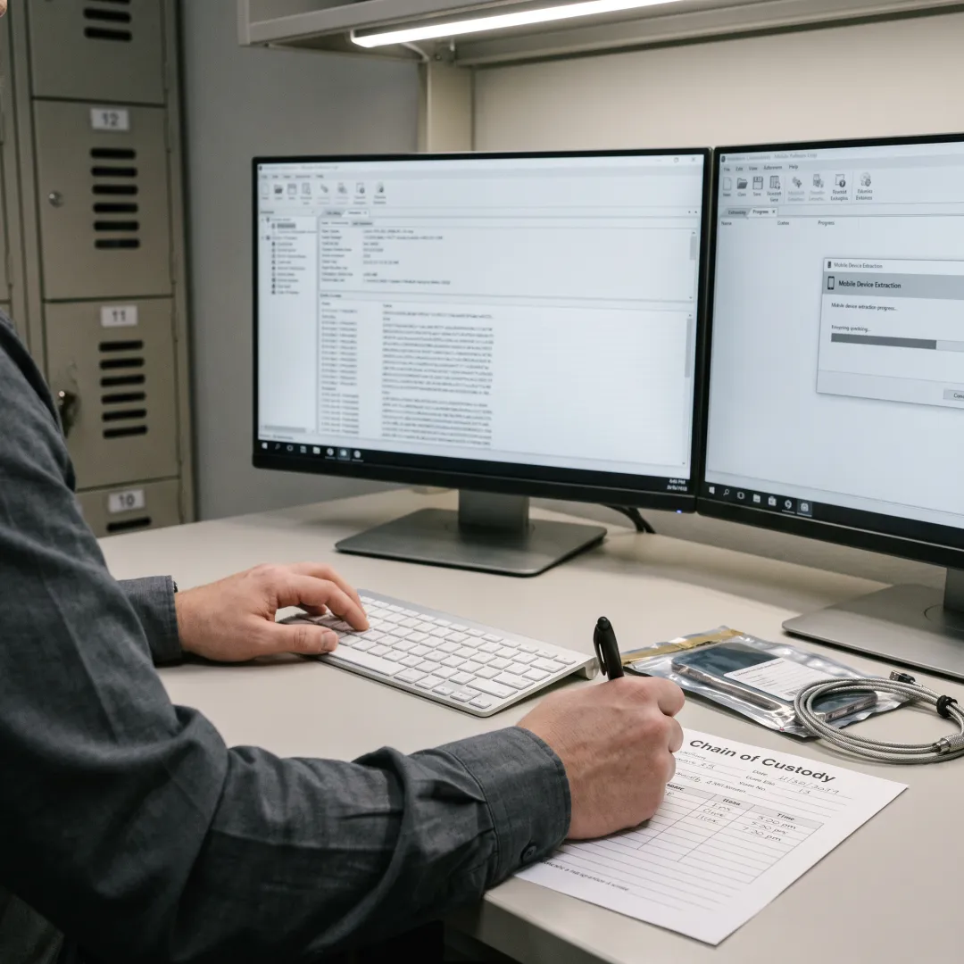 Forensic evidence review process