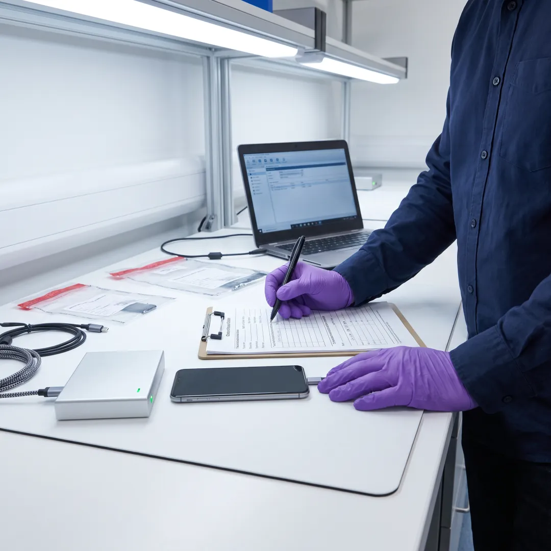 Forensic workflow for smartphone evidence analysis