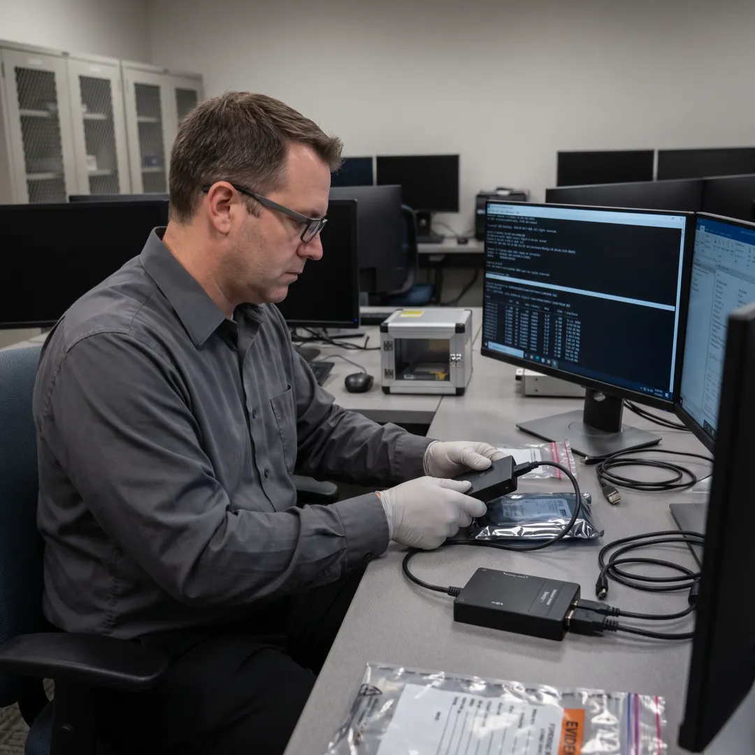 Forensic data recovery process