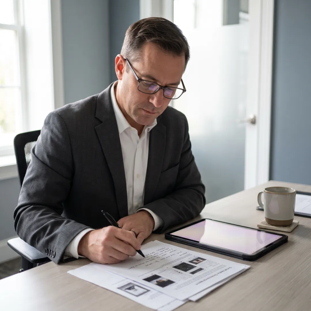 Employment screening report review process