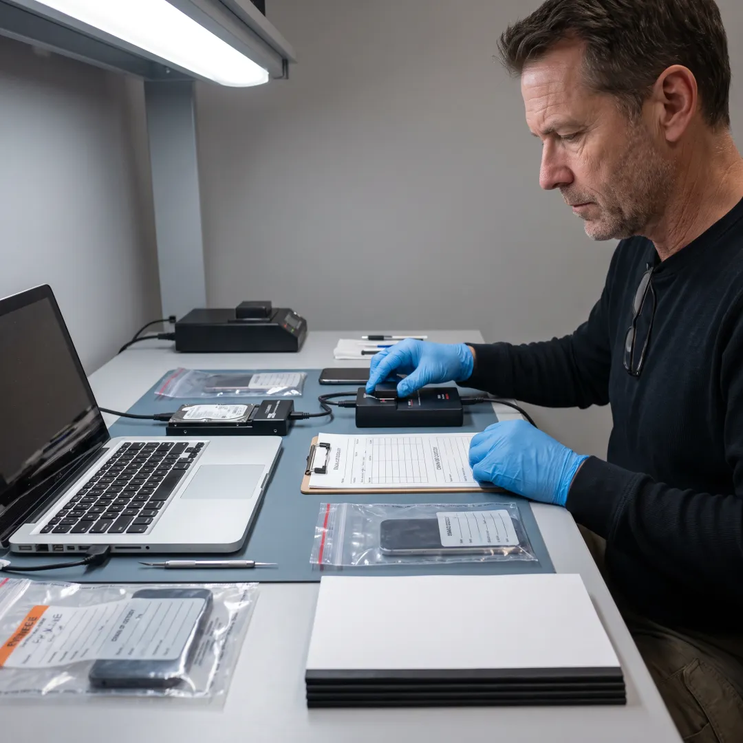 Forensic workflow for preserving digital evidence