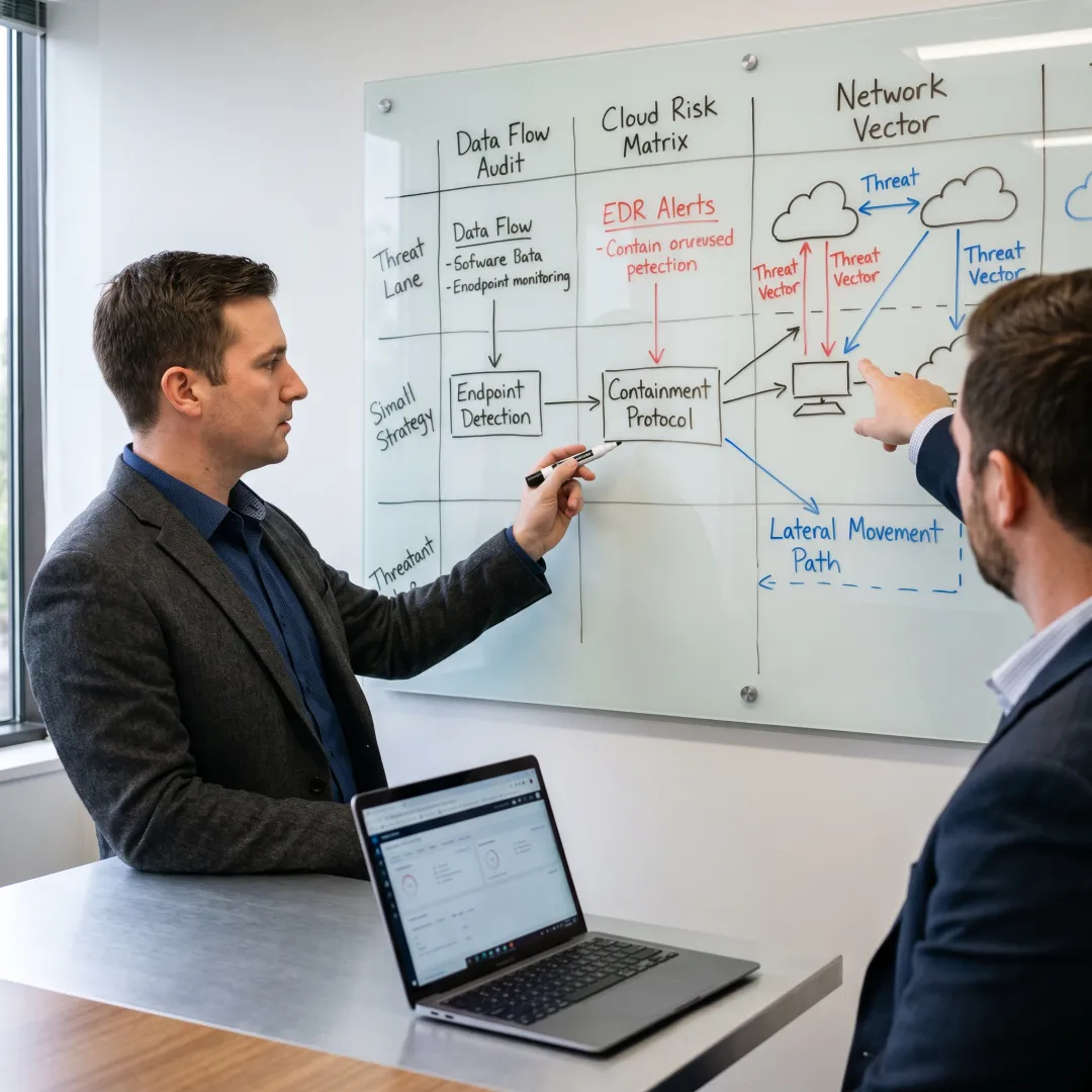 DLP consulting team mapping sensitive data risks