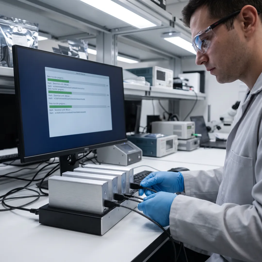 RAID recovery process in forensic lab