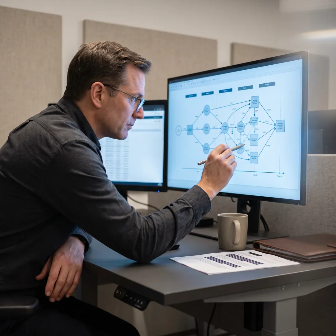 Investigators mapping corporate due diligence findings