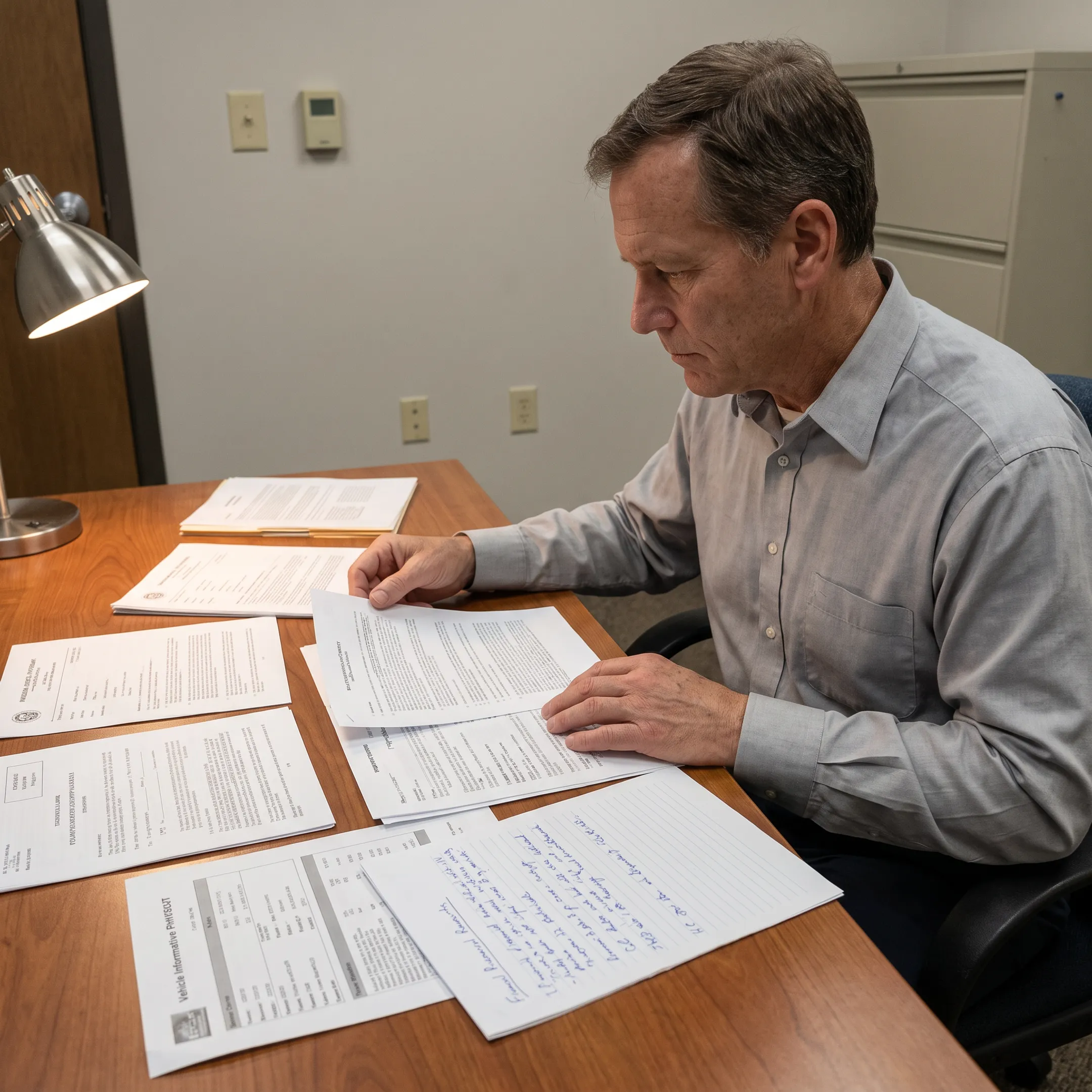 Asset investigator analyzing public records