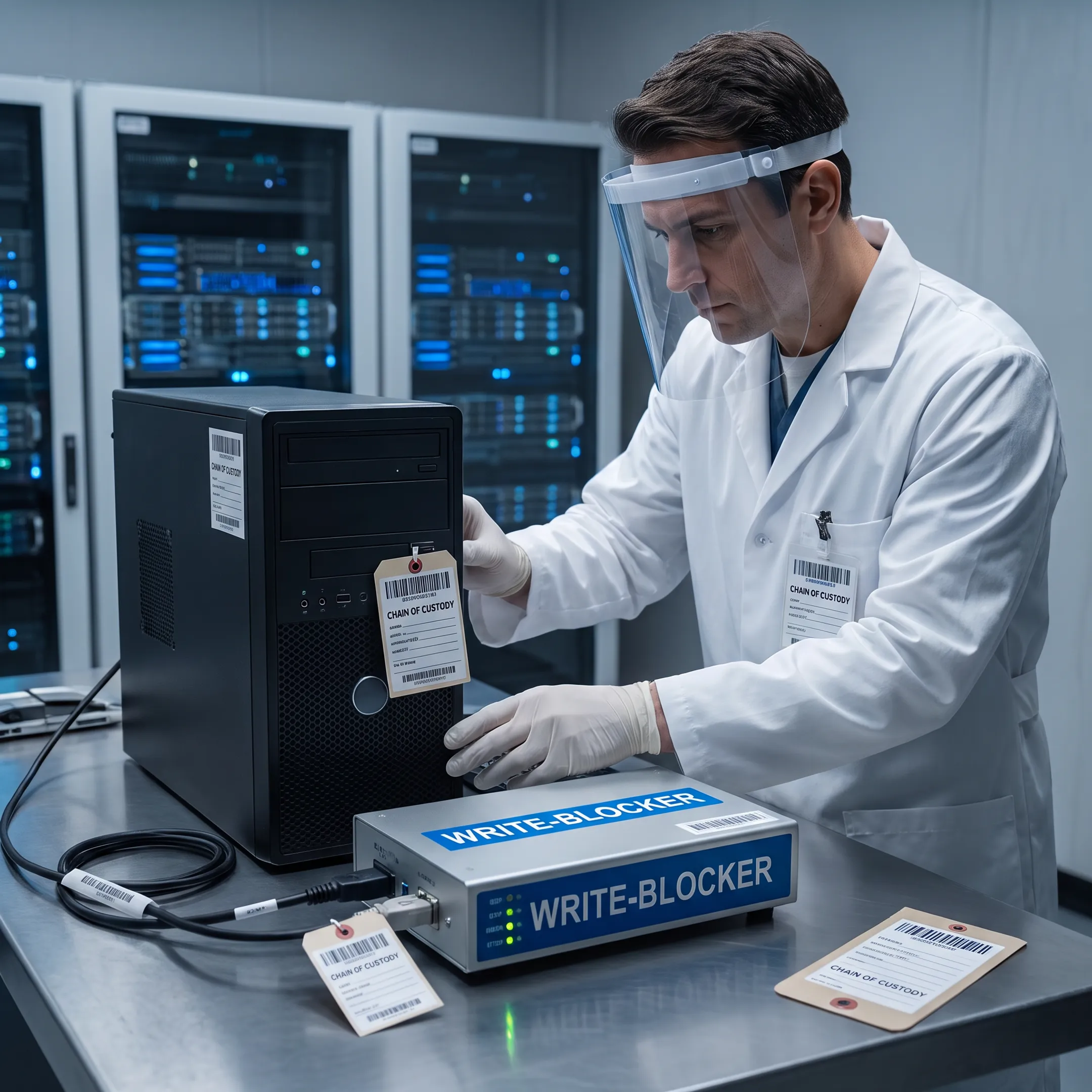 Digital examiner preserving computer evidence