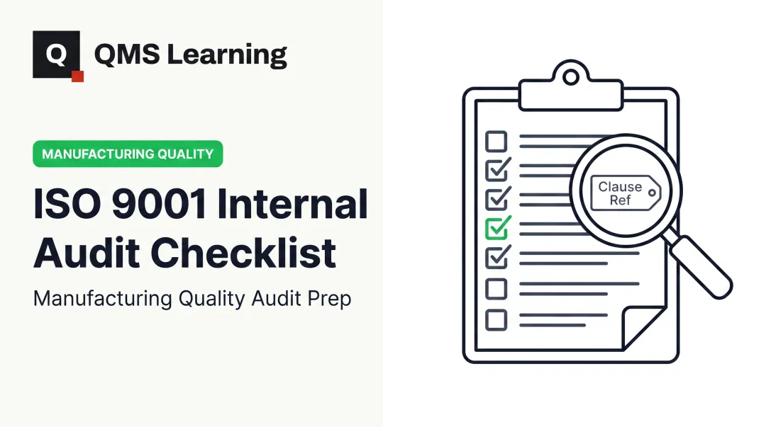 ISO 9001 Internal Audit Checklist