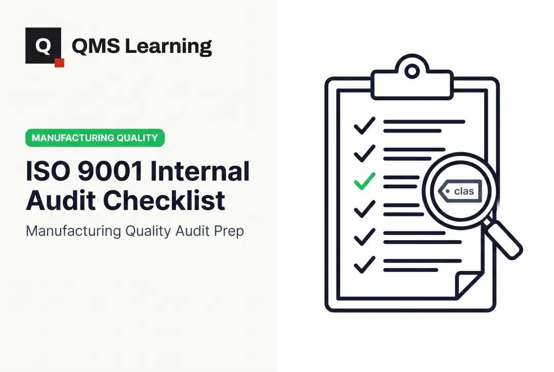 ISO 9001 Internal Audit Checklist