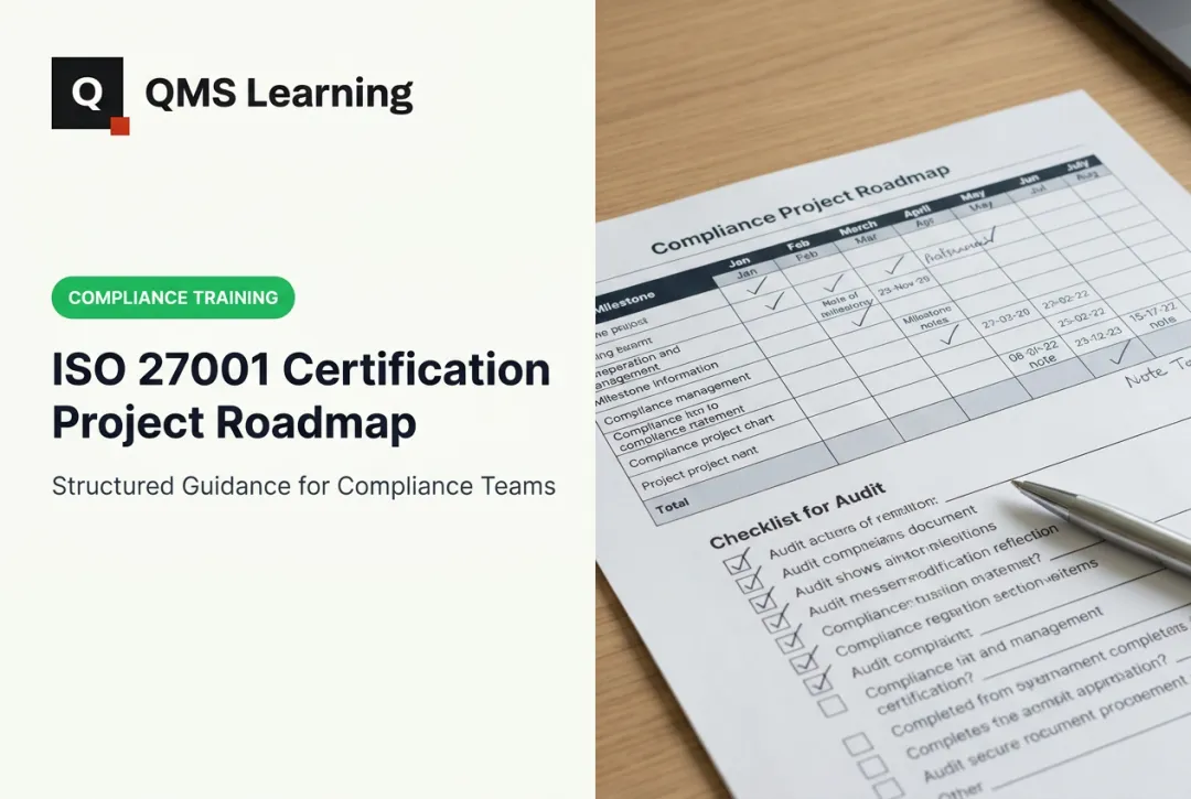 ISO 27001 Certification Project Roadmap