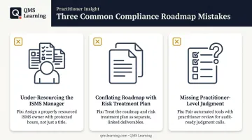 3 common ISO 27001 certification roadmap mistakes to avoid