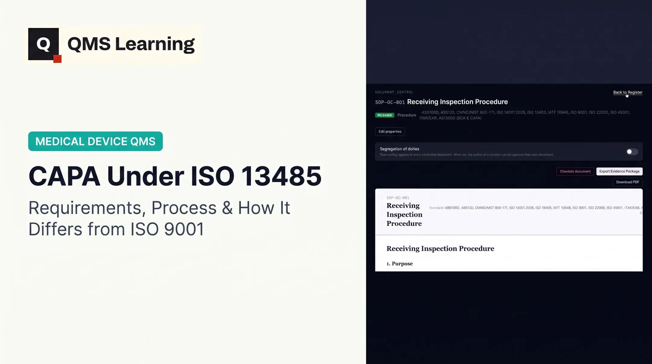 CAPA Under ISO 13485: Requirements, Process & How It Differs from ISO 9001