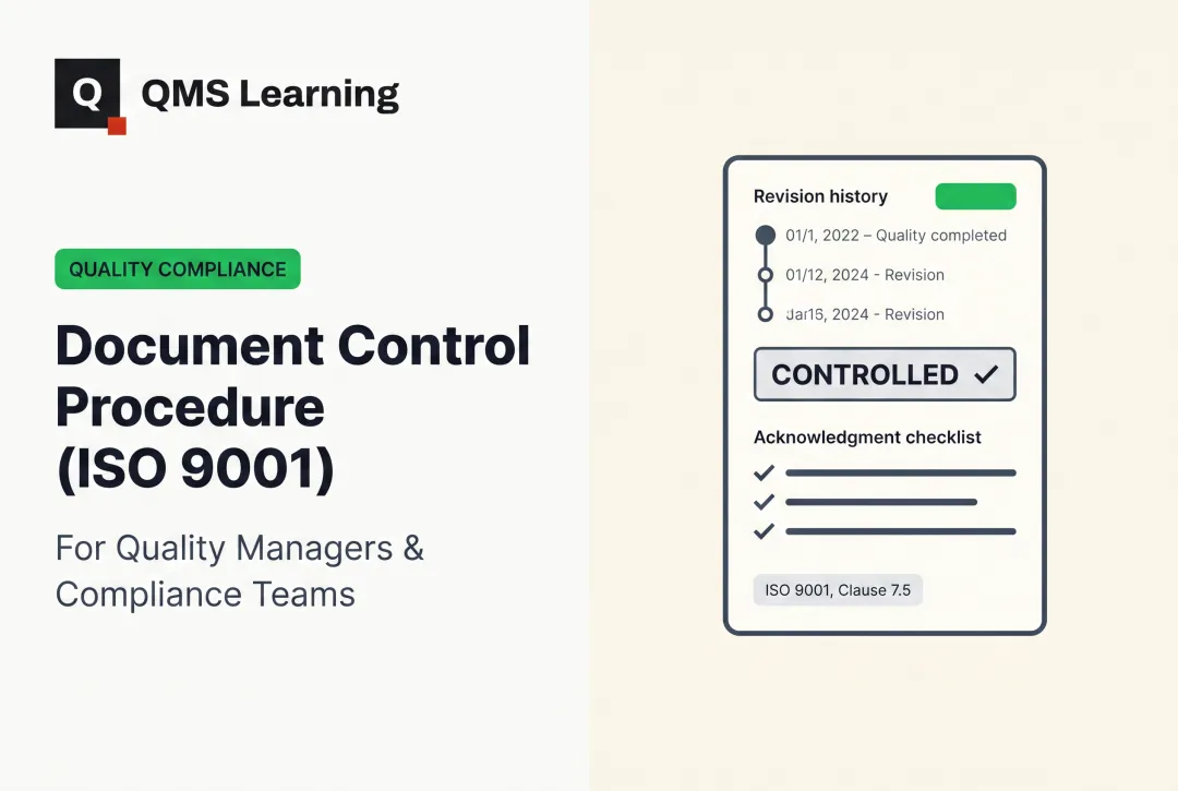 Document Control Procedure (ISO 9001)
