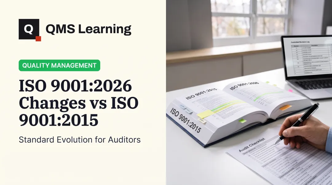 ISO 9001:2026 Changes vs ISO 9001:2015