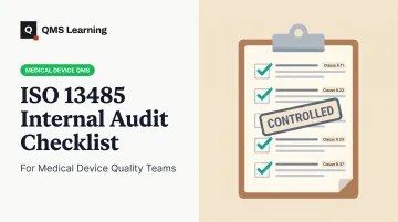 ISO 13485 Internal Audit Checklist