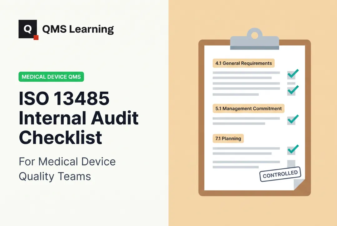 ISO 13485 Internal Audit Checklist