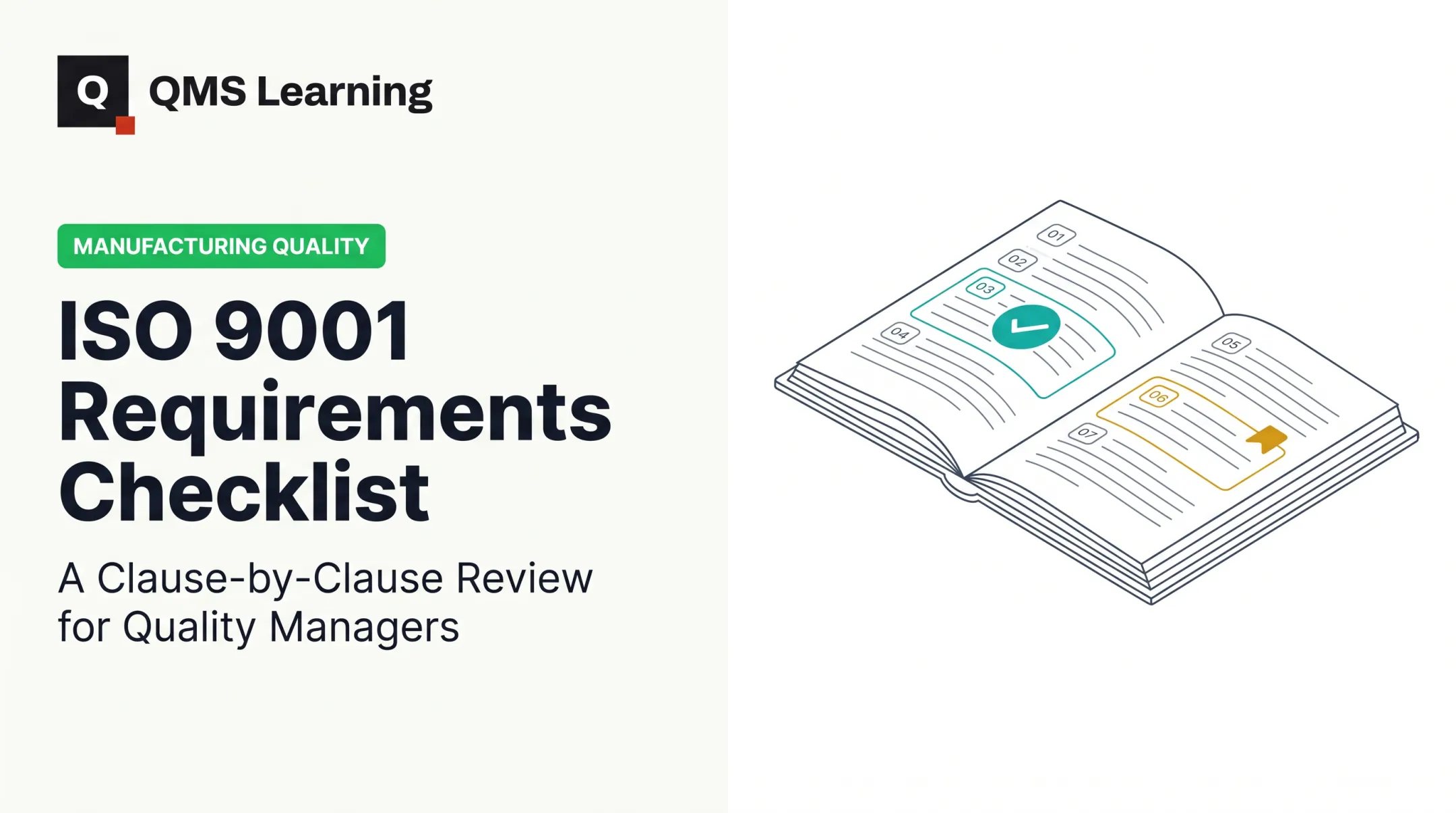 ISO 9001 Requirements Checklist: A Clause-by-Clause Review for Quality Managers