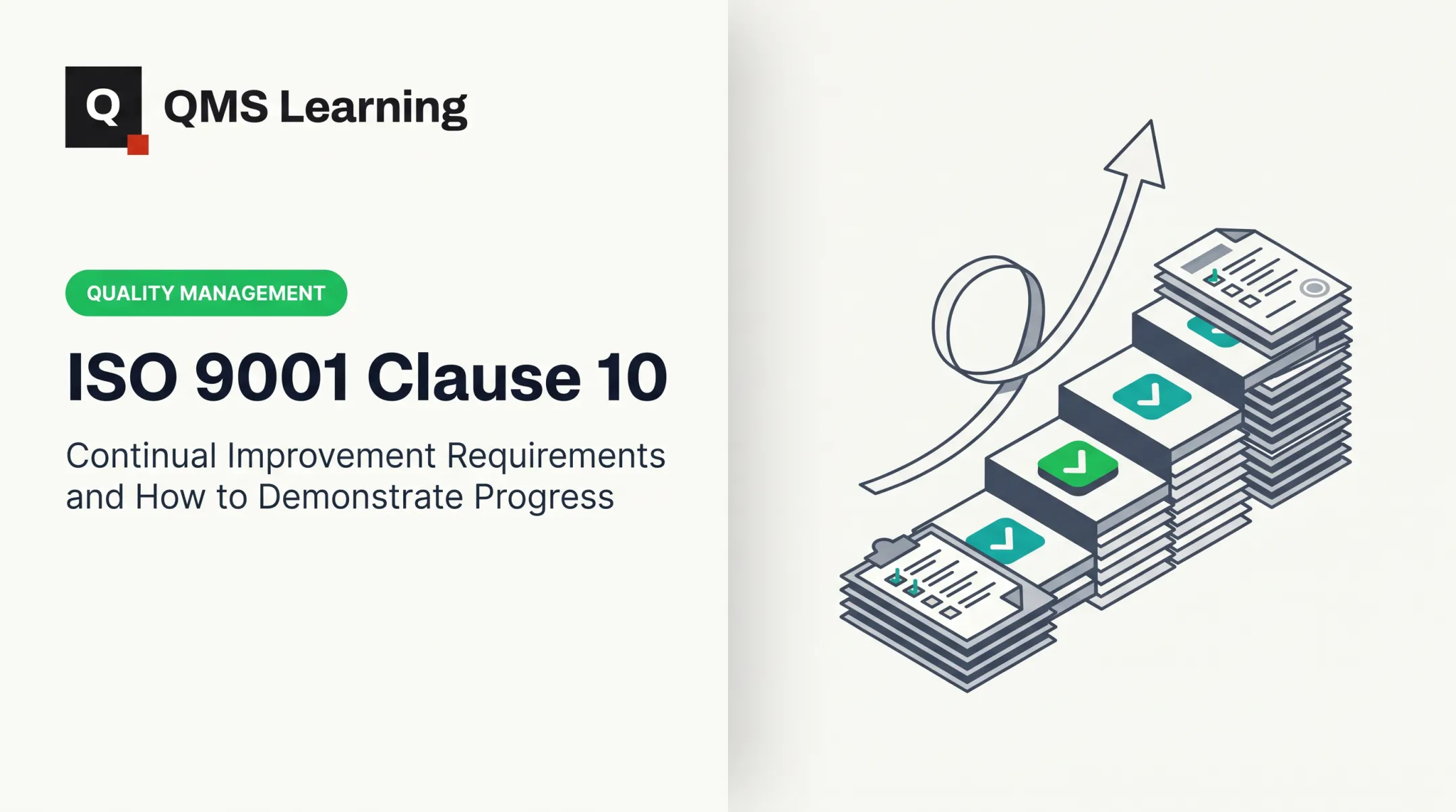 ISO 9001 Clause 10: Continual Improvement Requirements and How to Demonstrate Progress