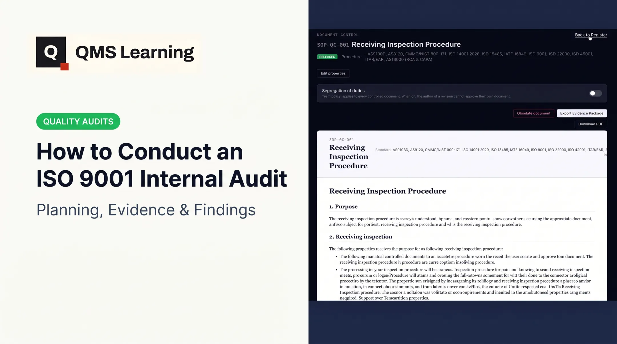 How to Conduct an ISO 9001 Internal Audit: Planning, Evidence &amp; Findings