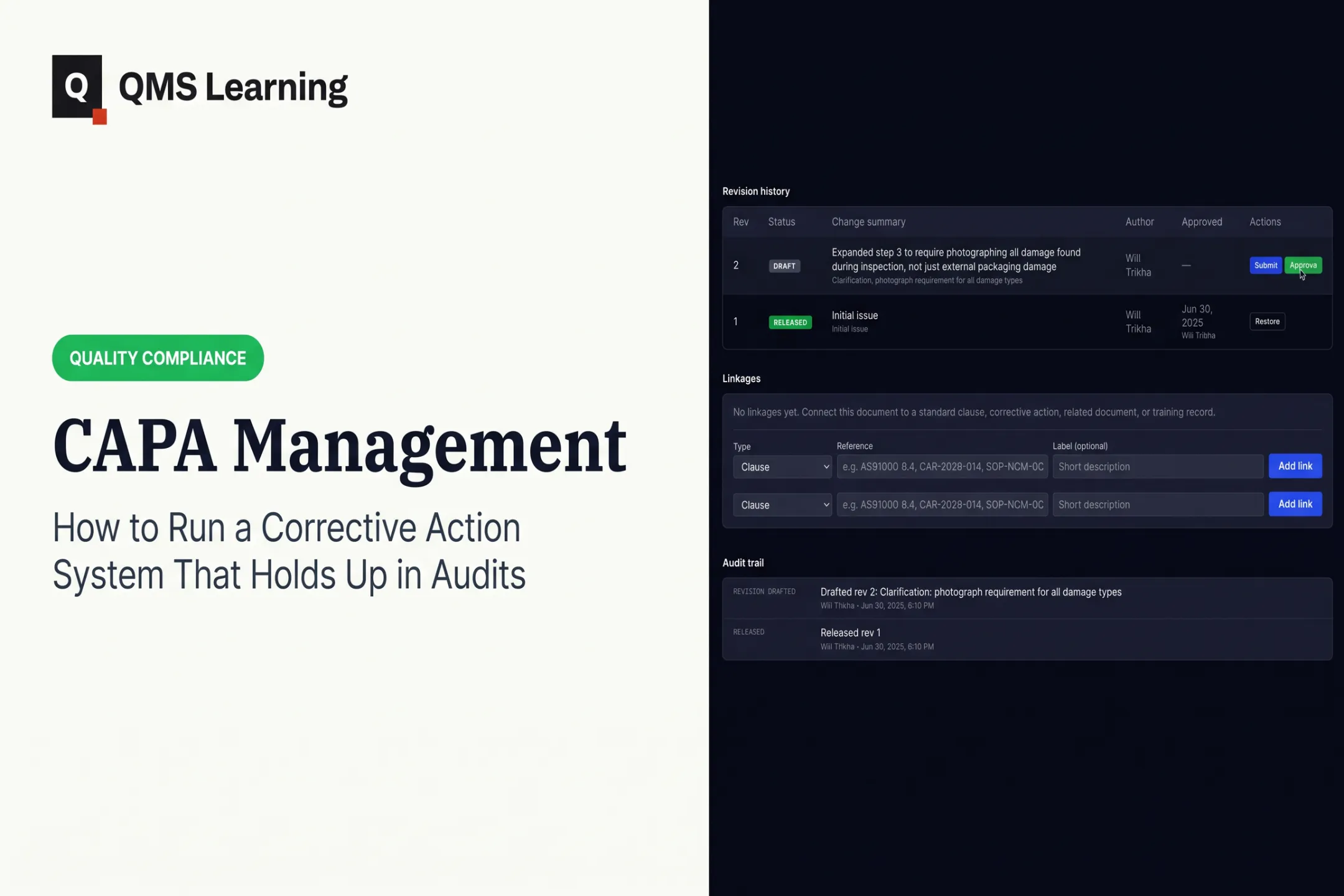 CAPA Management: How to Run a Corrective Action System That Holds Up in Audits
