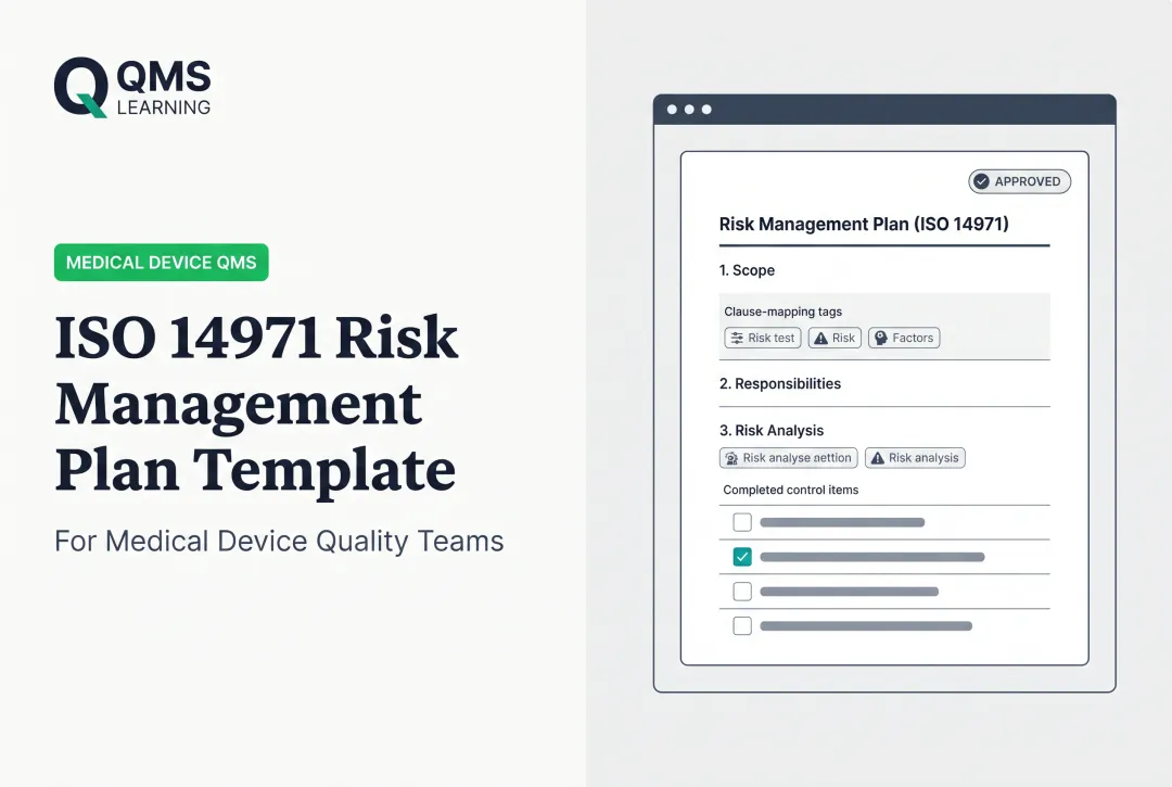 ISO 14971 Risk Management Plan Template