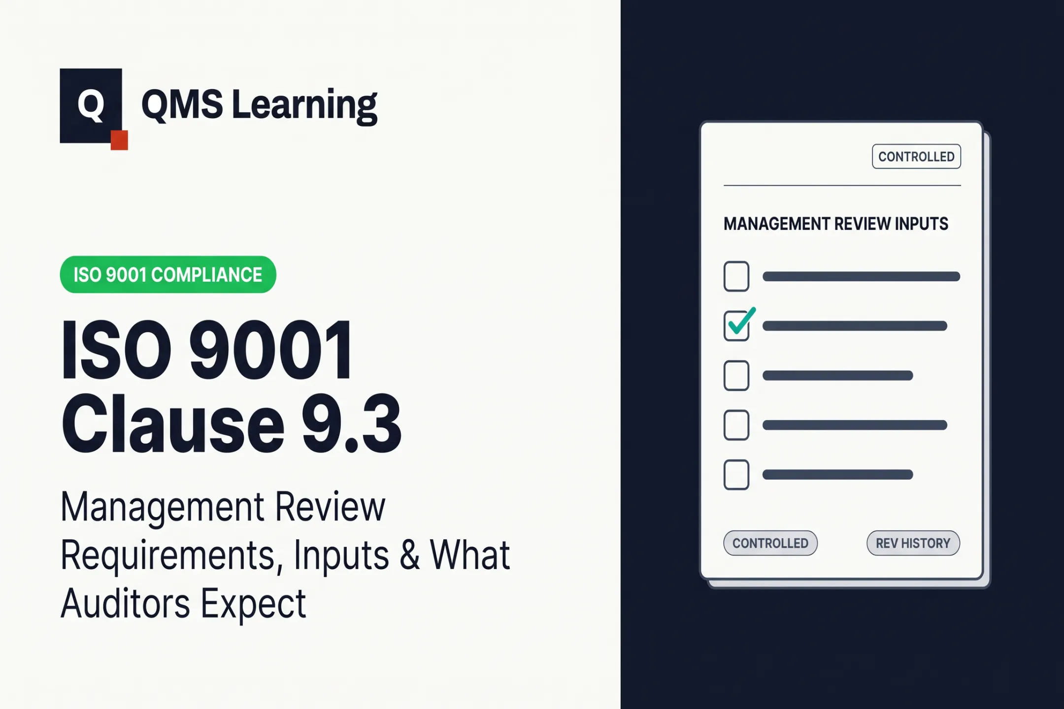 ISO 9001 Clause 9.3: Management Review Requirements, Inputs & What Auditors Expect