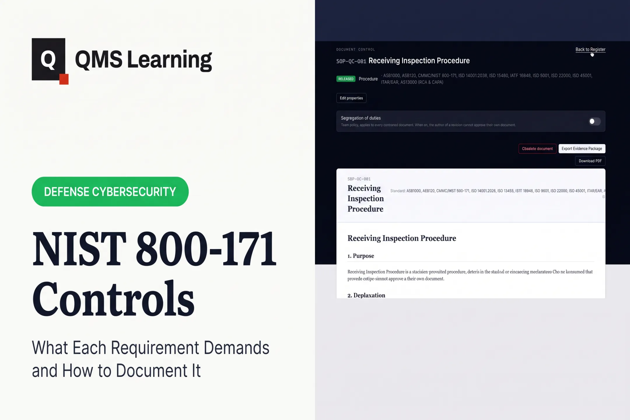 NIST 800-171 Controls: What Each Requirement Demands and How to Document It