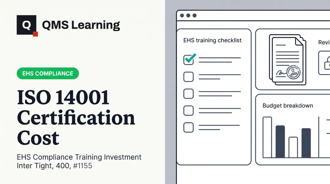 ISO 14001 Certification Cost