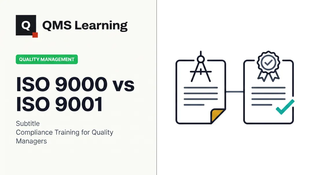 ISO 9000 vs ISO 9001