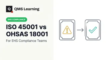 ISO 45001 vs OHSAS 18001