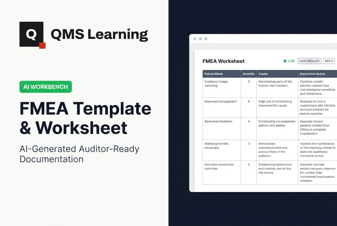 FMEA Template & Worksheet