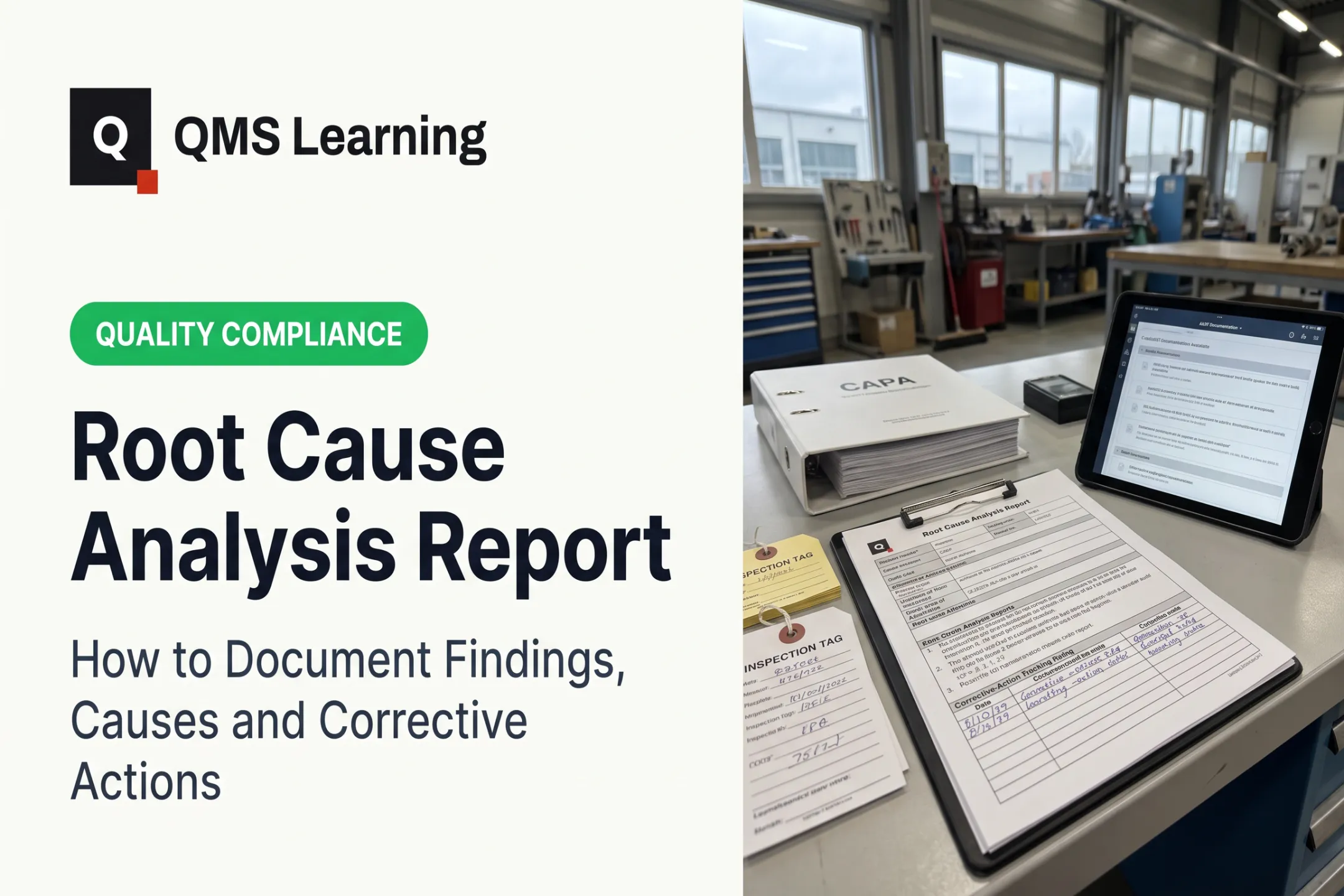 Root Cause Analysis Report: How to Document Findings, Causes and Corrective Actions