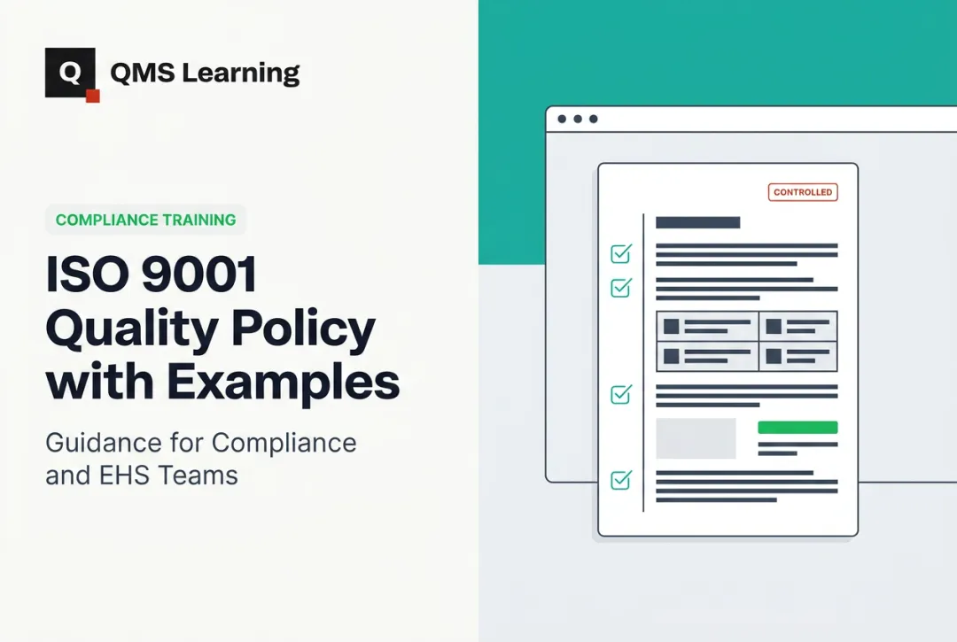 ISO 9001 Quality Policy with Examples