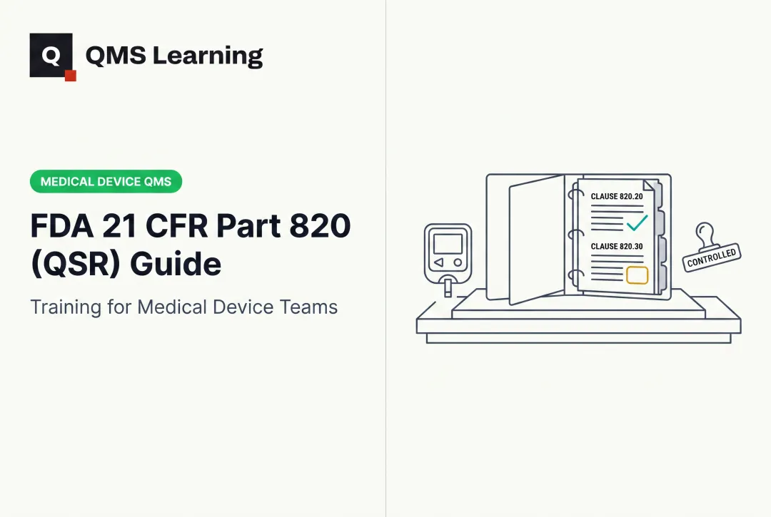 FDA 21 CFR Part 820 (QSR) Guide