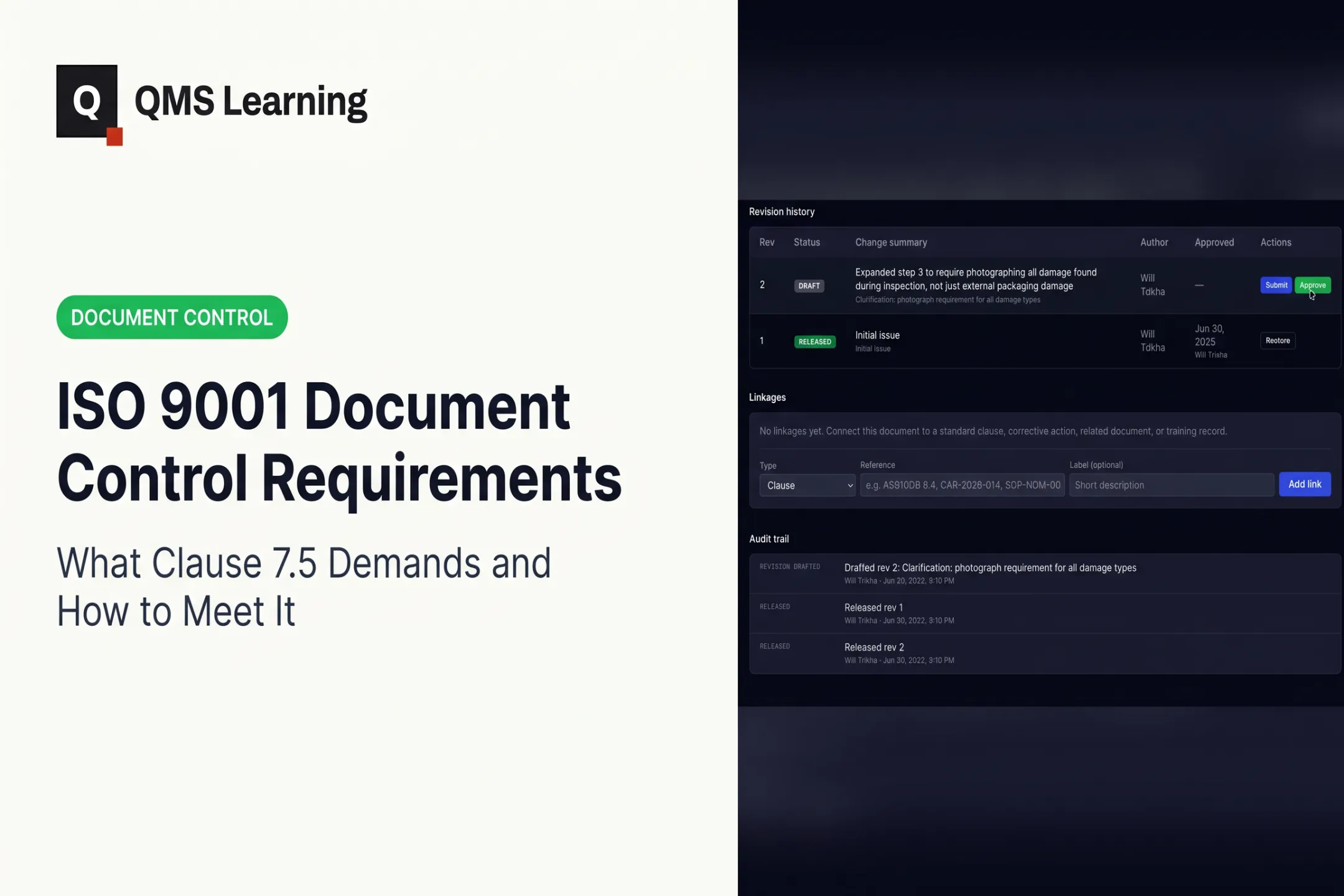 ISO 9001 Document Control Requirements: What Clause 7.5 Demands and How to Meet It