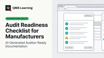 Audit Readiness Checklist for Manufacturers