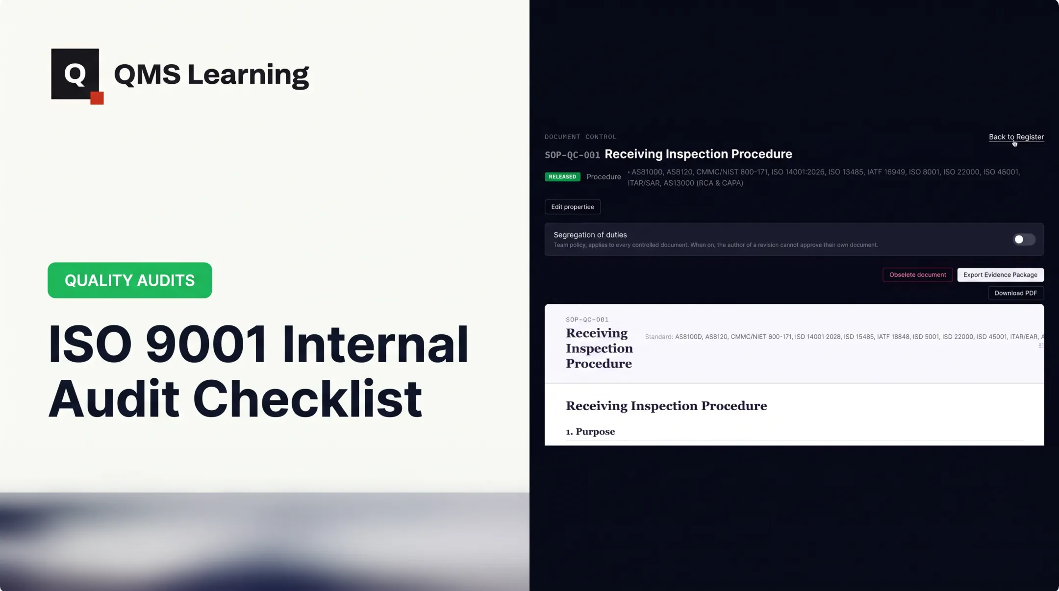 ISO 9001 Internal Audit Checklist: How to Build One That Captures Real Evidence