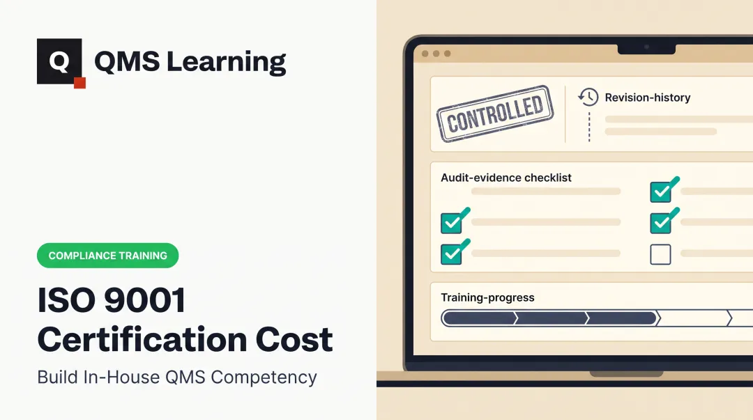 ISO 9001 Certification Cost