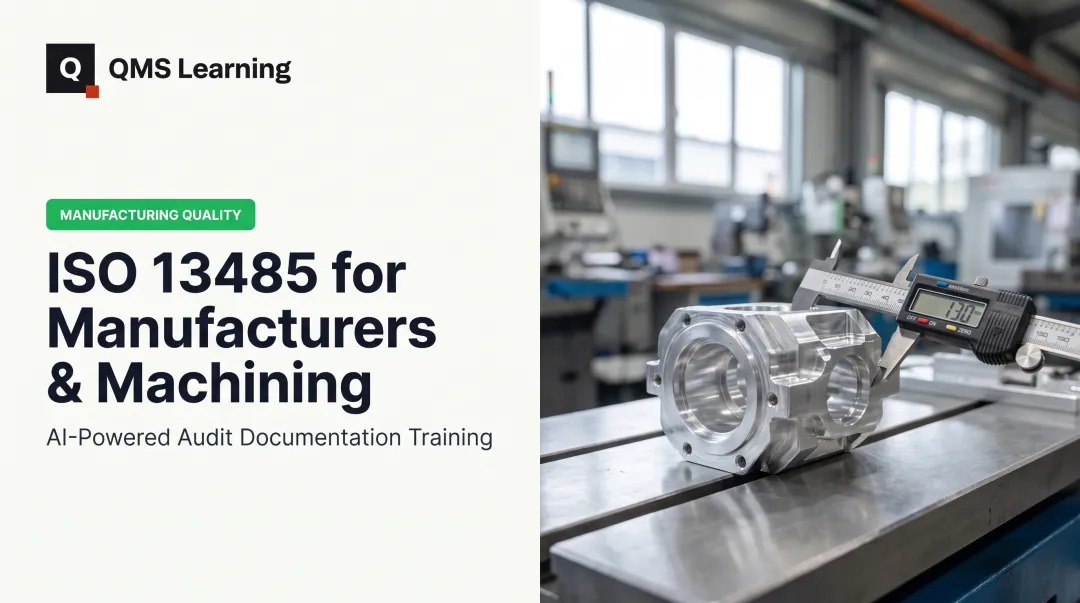 ISO 13485 for Manufacturers & Machining