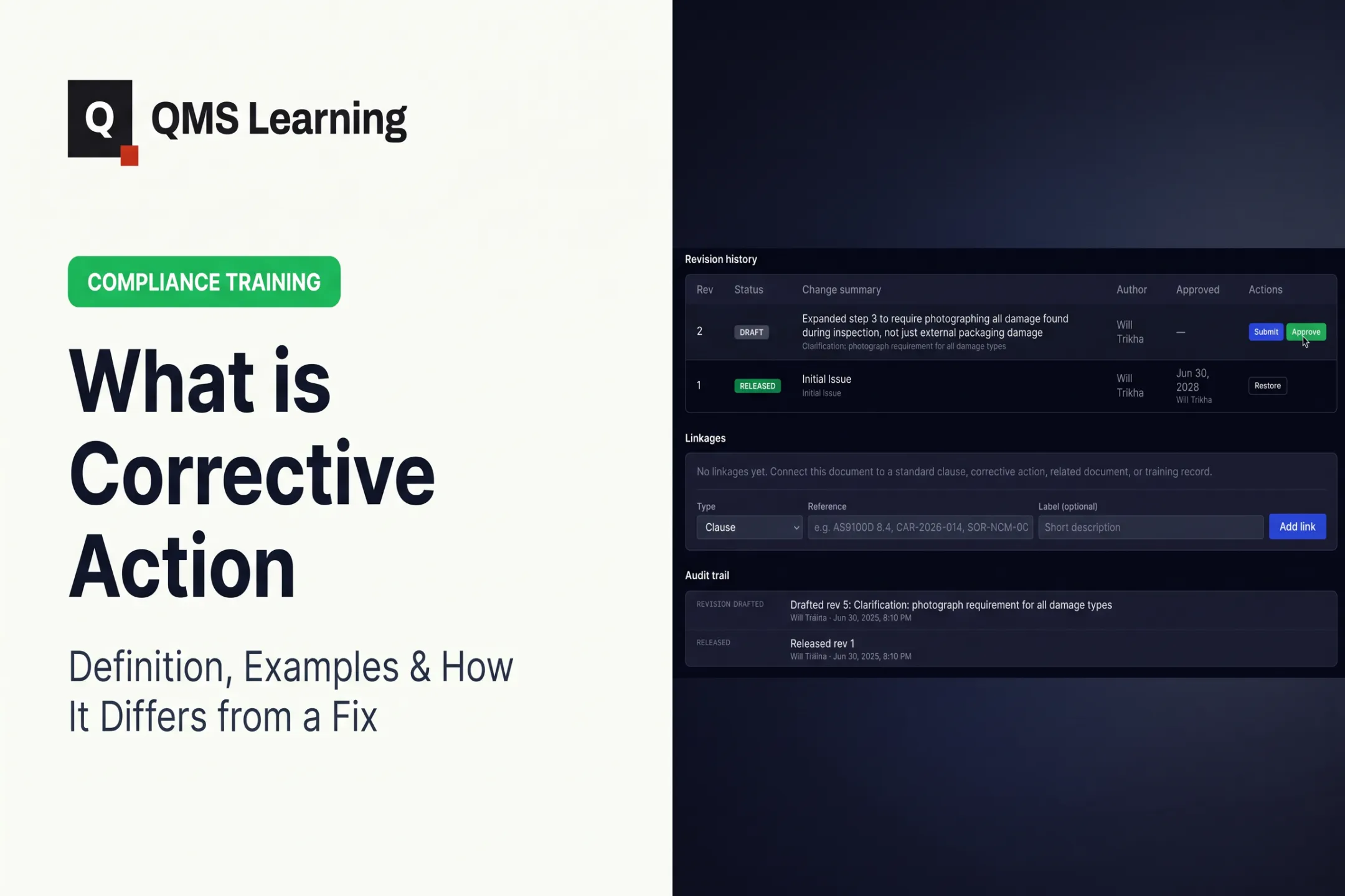 What is Corrective Action: Definition, Examples & How It Differs from a Fix