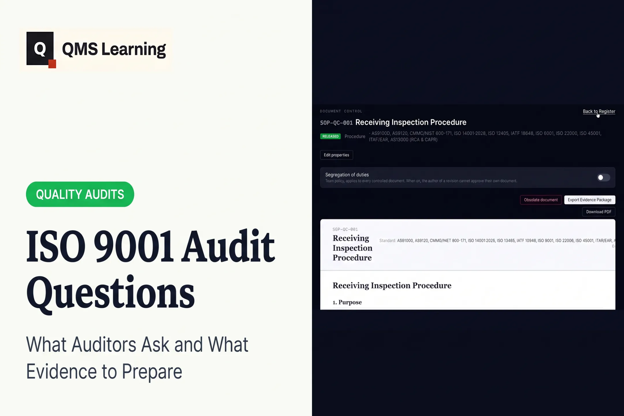 ISO 9001 Audit Questions: What Auditors Ask and What Evidence to Prepare