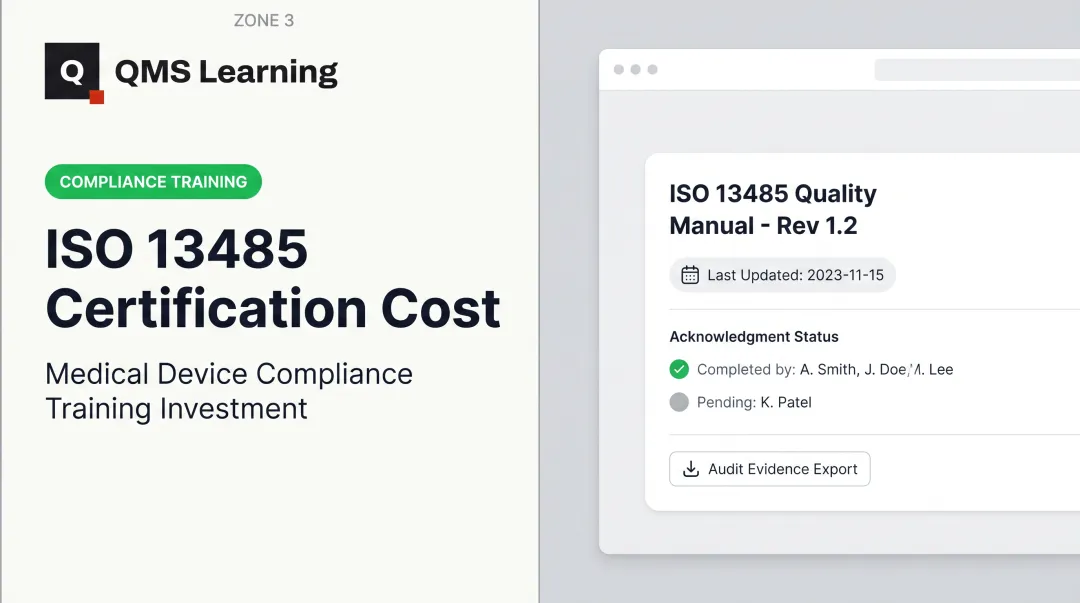 ISO 13485 Certification Cost